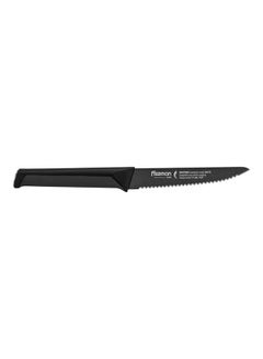 Buy Steak Knife With Graphite Non-Stick Coated Golfada Series Black 4.5inch in UAE