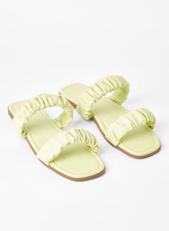 Buy Comfortable Footbed Trendy Flat Sandals Gardi Green in UAE