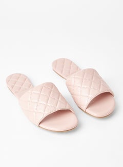 Buy Comfortable Footbed Trendy Flat Sandals Heildi Pink in Saudi Arabia