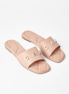 Buy Comfortable Footbed Trendy Flat Sandals Hague Pink in Saudi Arabia