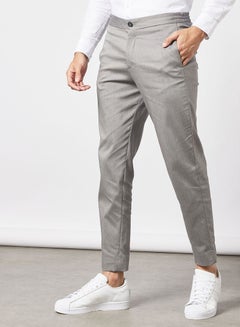 اشتري Slim Flex Basic Pants Grey Melange في الامارات