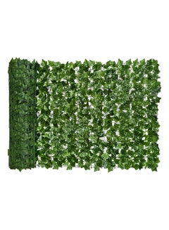 Buy Artificial Privacy Leaf Garden Fence Screening Rolls Green 100x100cm in UAE