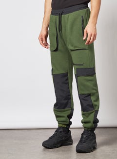 Buy Parachute Colourblock Sweatpants Olive in UAE