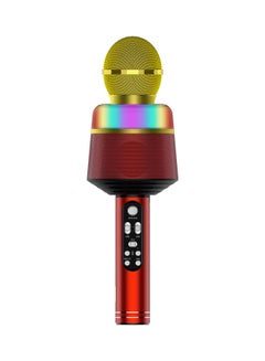 Buy 3-In-1 Wireless Microphone Portable Handheld Mic Speaker Red in UAE