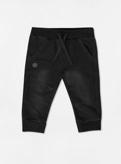 Buy Baby Boys Washed Jogger Jeans Black in UAE