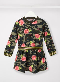 Buy Kids/Teen Floral Print Dress Multicolour in UAE