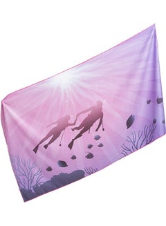 Buy Quick Drying Microfiber Beach Towel Multicolour 170x90cm in Saudi Arabia