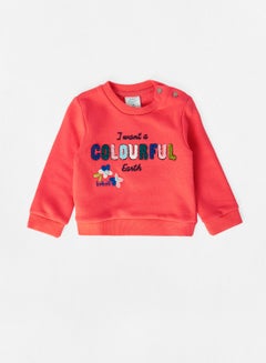 Buy Baby Graphic Sweatshirt Red in UAE