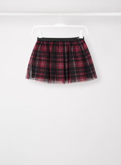 Buy Kids/Teen Checkered Tulle Skirt Multicolour in Saudi Arabia