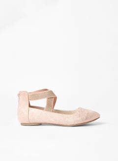 اشتري Baby Crossover Strap Ballerinas Pink في الامارات