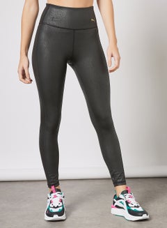 Buy Moto High Waist 7/8 Training Leggings Black in Saudi Arabia