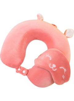 Buy U-Shaped Protective Neck Pillow Rose in UAE