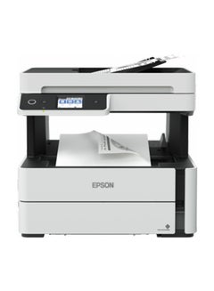 Buy EcoTank Monochrome M3140 All-in-One Duplex InkTank Printer White in UAE