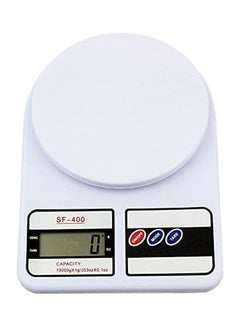 Buy Electronic Kitchen Digital Weighing Scale White 10kg in Egypt