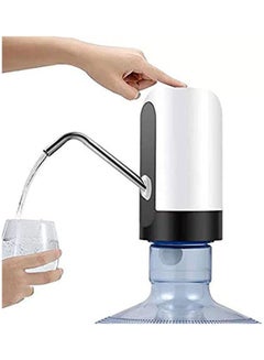 Buy Rechargable Wireless Auto Electric Gallon Bottled Drinking Water Pump KE-SP-DO-24885 White-Black in Egypt