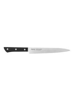 Buy Slicing Knife Silver/Black 31.5x2x3cm in UAE