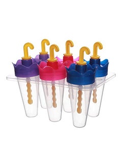 Buy Plastic Ice Cream Mould Set Of 6 Multicolour in Egypt