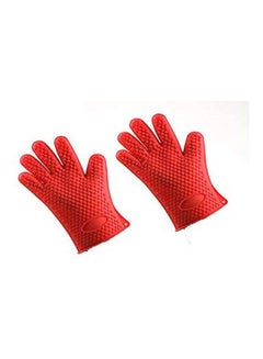 Buy 1 Pair Of Microwave Oven Silicone Glove Multicolor in Egypt