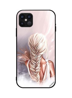 Buy Protective Case Cover For IiPone 12 Pro Max 6.7 inch Standing Girl Art in UAE