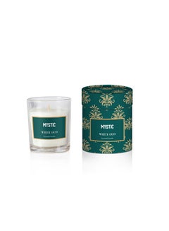 Buy Scented Glass Candle White 220g in UAE