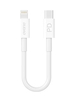 Buy 18W Type-C To Lightning Power Bank Cable White in UAE