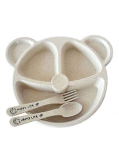 Buy 3-Piece Wheat Straw Counterpart Dinnerware Set in UAE