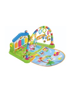 Buy Multi Function Decorated With Beautiful Designs Piano Fitness Play Mat With Music And Light 84x65x45cm in UAE