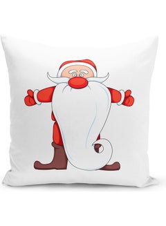 Buy Decorative Boots Santa Throw Pillow White 16 x 16inch in UAE
