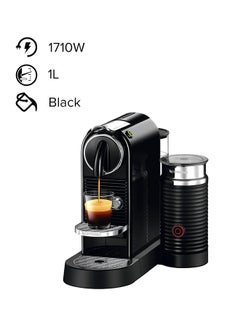 Buy Citiz And Milk Coffee Machine 1.0 L 1710.0 W D123BK Black in Saudi Arabia