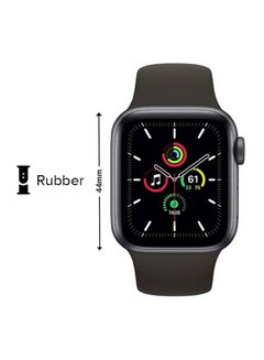Apple Watch SE- 44mm GPS Space Gray Aluminium Case with Sport Band Black  UAE | Dubai, Abu Dhabi