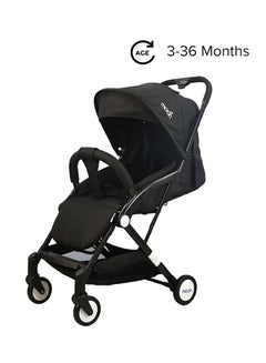Buy Ultra Lightweight Compact Folding Travel Cabin Pushchair Stroller For Baby - Black in UAE