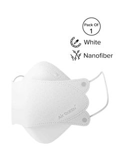 Buy (1-Piece) White Nanofiber Filter Face Mask For Adults in UAE