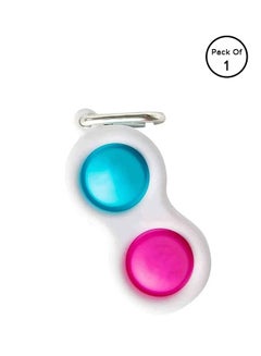 اشتري Push Pop Bubble Sensory Stress Relief Non-Toxic And Tasteless Fidget Keychain Toy 8X4Cm 8x4سم في السعودية
