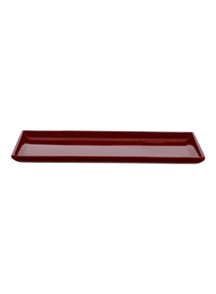 Buy Melamine Rectangle Tray Red 12inch in UAE