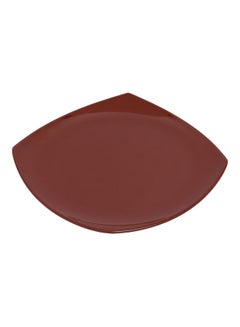 Buy Melamine Square Dessert Plate Red 8inch in UAE