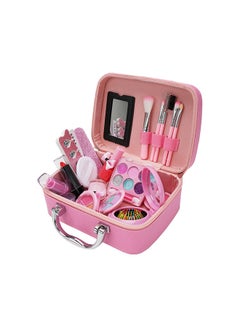 Buy Makeup Kit With Storage Case Pink Color Portable, Durable And Washable in Saudi Arabia