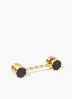 Buy Nordic Style Cabinet Drawer Pulls Knob Latch Starry Black/Brass 84 x 26 x 28mm in Saudi Arabia