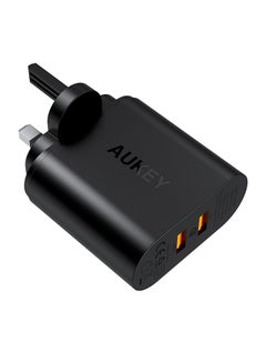 Buy 2-Port USB Wall Charger Black in Saudi Arabia