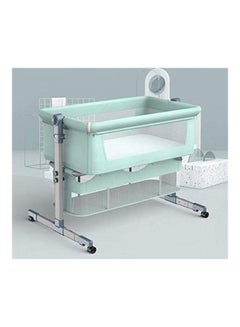 Buy Portable Removable Folding Adjustable Height Spliced-Size Baby Crib in UAE