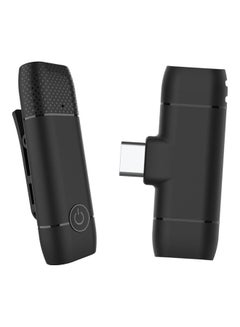 Buy Mini Wireless Lavalier 2.4G Microphone Black in UAE