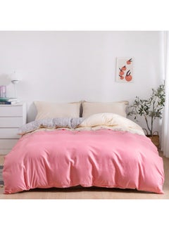 اشتري طقم غطاء لحاف مقاس مِفرد مكوّن من 4 قطع مايكروفايبر متعدد الألوان Duvet Cover - 160x210, Fitted Sheet - 120x200+25, Pillow Cover - 48x74سم في الامارات