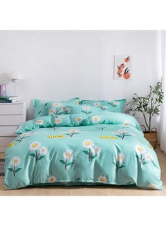 Buy 6-Piece Double Size Duvet Cover Set Microfiber Multicolour in UAE