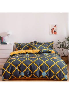 Buy 6-Piece Double Size Duvet Cover Set Microfiber Multicolour in UAE