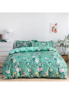 Buy 6-Piece King Size Duvet Cover Set microfiber Multicolour Duvet Cover - 220x240, Fitted Sheet - 200x200+25, Pillow Cover - 48x74cm in UAE