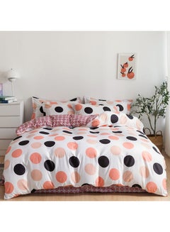 Buy 6-Piece Double Size Duvet Cover Set Microfiber Multicolour in UAE