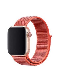 اشتري Sport Loop Replacement Band for Apple Watch Series 7/6/5/4/SE 41/40/38mm Nectarine في الامارات