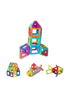 Buy 46-Piece Magnetic Building Blocks Educational Toys With Round Edges Ultrasonic Welding in Saudi Arabia
