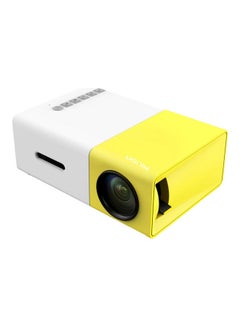 Buy Mini Portable Projector YG-300 White/Yellow in UAE