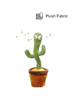 Buy Beautiful And Cute Big Eyed Dancing Cactus Plush Stuffed Toy With Music in UAE