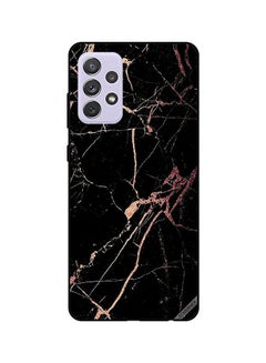 Buy Racked  Marble Pattern Protective Back Cover For Samsung Galaxy A52 Multicolour in UAE